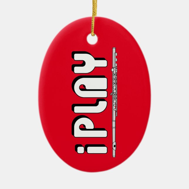 Adorno De Cerámica Flauta de iPlay (Frente)