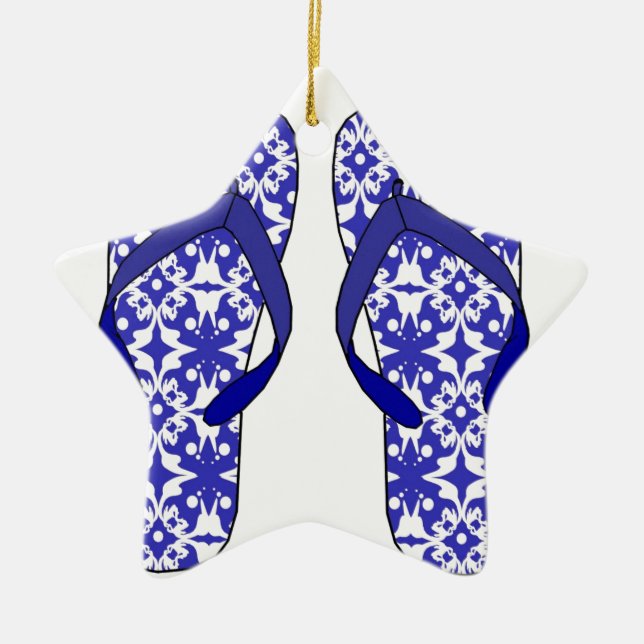 Adorno De Cerámica Flip Flops (Frente)