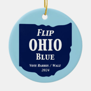 Adorno De Cerámica Flip Ohio Blue en 2024