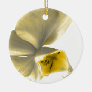 Adorno De Cerámica Flor artística en tonos amarillos