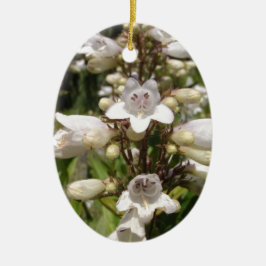 Adorno De Cerámica Flor Blanca