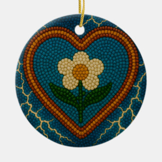 Adorno De Cerámica Flor con cuentas y truenos