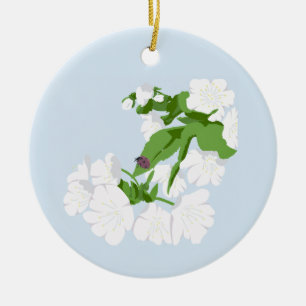 Adorno De Cerámica Flor de cerezo