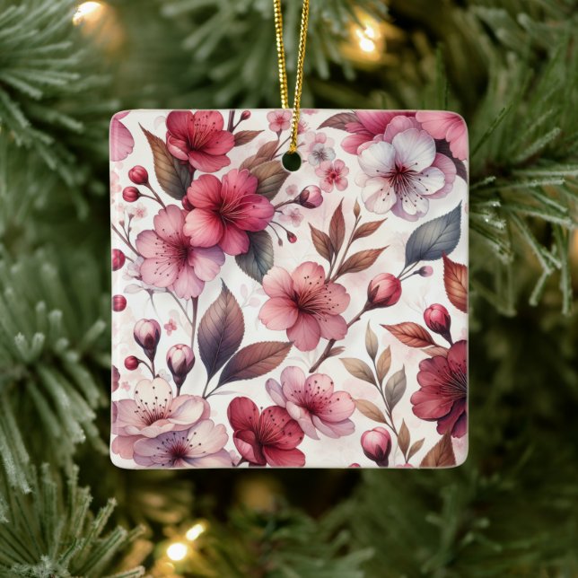 Adorno De Cerámica Flor de Cerezo (Árbol)