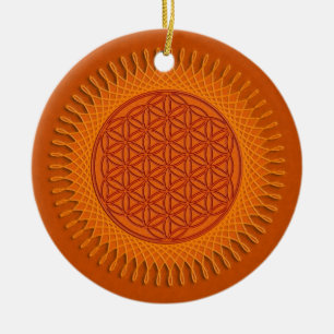 Adorno De Cerámica Flor de diseño de Live / sun