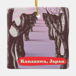 Adorno De Cerámica Flor de Kanazawa, Japón