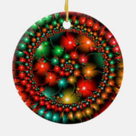 Adorno De Cerámica Flor de Navidad