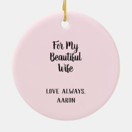 Adorno De Cerámica Flor de orquídea para mi bella esposa