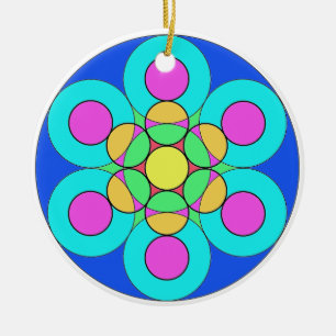 Adorno De Cerámica Flor de verano