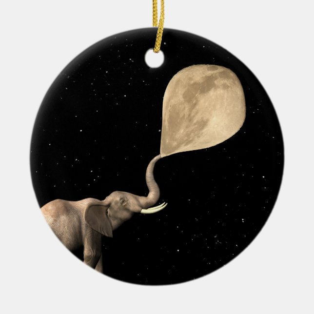 Adorno De Cerámica Flor en la luna llena (Frente)