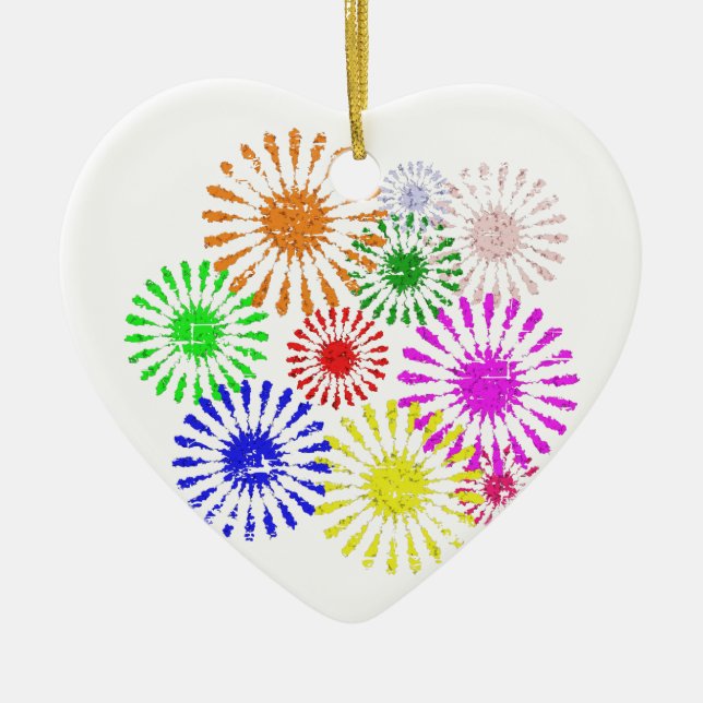 Adorno De Cerámica Flor en problemas (Frente)