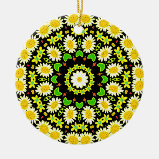 Adorno De Cerámica Flor Mandala