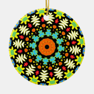 Adorno De Cerámica Flor Mandala