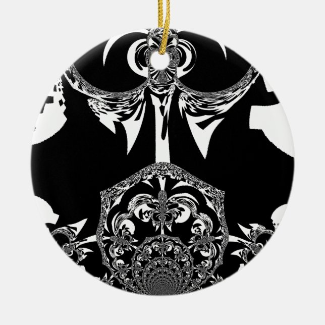 Adorno De Cerámica Flor tribal (Frente)