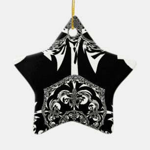 Adorno De Cerámica Flor tribal