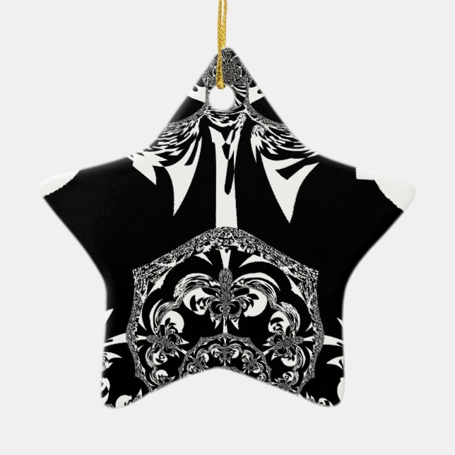 Adorno De Cerámica Flor tribal (Frente)