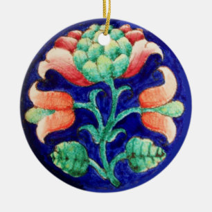ADORNO DE CERÁMICA FLORAL