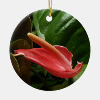 Adorno De Cerámica Floral de Calla Rosa Lily Elegant