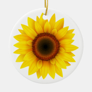 Adorno De Cerámica Floral ,Flower ,Garden ,Womens Fall , Sunflower