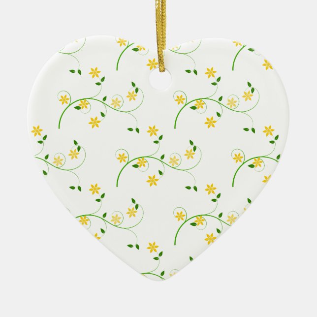 Adorno De Cerámica Florecimiento y flores (Frente)