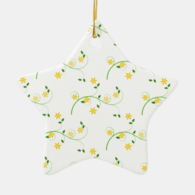 Adorno De Cerámica Florecimiento y flores (Frente)