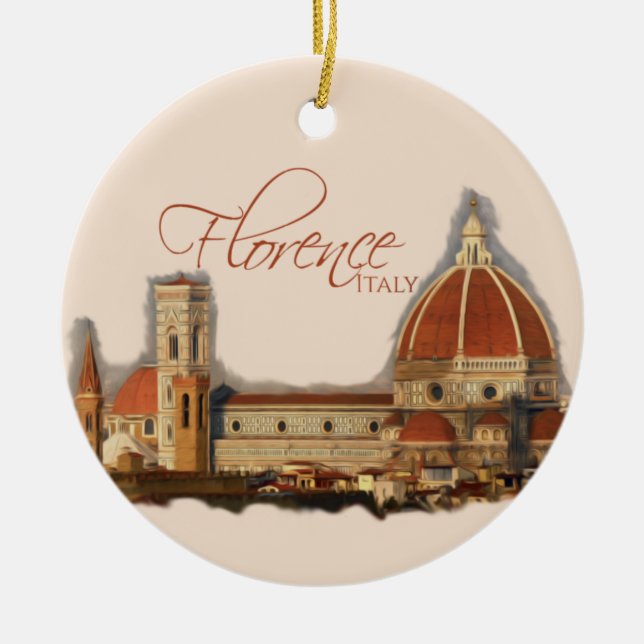Adorno De Cerámica Florencia, Italia: Duomo (Frente)