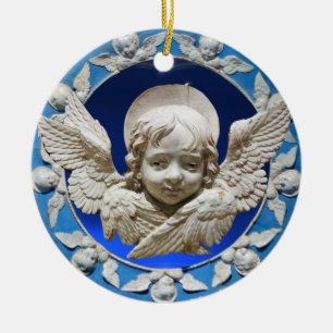 ADORNO DE CERÁMICA FLORENTINE RENAISSANCE ANGEL