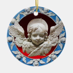 ADORNO DE CERÁMICA FLORENTINE RENAISSANCE ANGEL