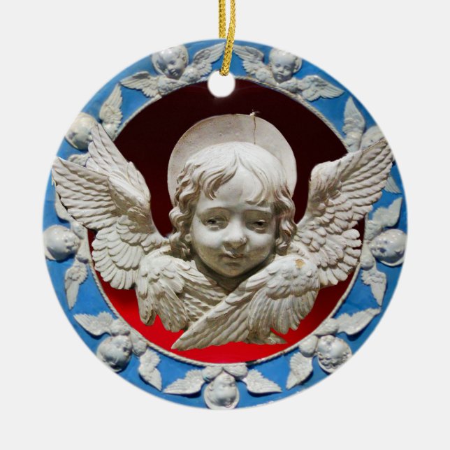 ADORNO DE CERÁMICA FLORENTINE RENAISSANCE ANGEL (Frente)
