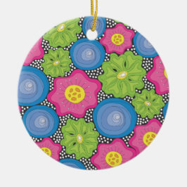 Adorno De Cerámica Flores