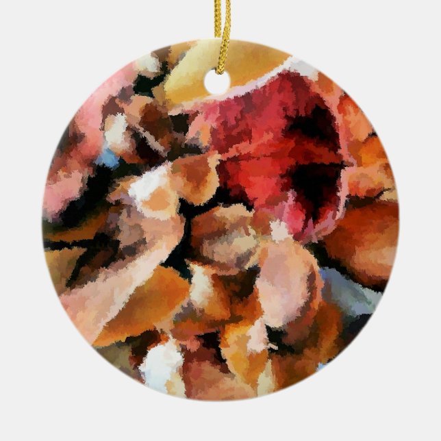 ADORNO DE CERÁMICA FLORES (Frente)