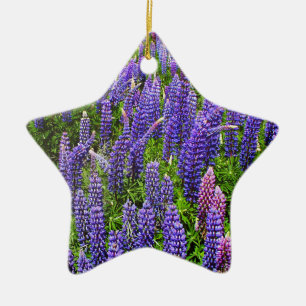 Adorno De Cerámica Flores azules de Bluebonnets Texas Texan Lupine
