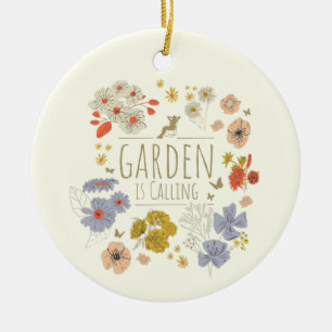 Adorno De Cerámica Flores botánicas de jardín para mamá y papá jardin