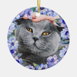 Adorno De Cerámica Flores de acuarela personalizadas