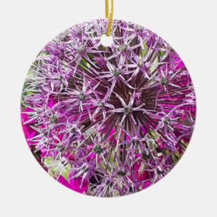 Adorno De Cerámica Flores de alio y verano