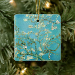 Adorno De Cerámica Flores de almendra | Vincent van Gogh<br><div class="desc">Flores de almendra (1890) del artista holandés Vincent van Gogh (1853-1890). La pintura de Van Gogh en Almond Blossoms muestra delicadas flores blancas frente a un vibrante cielo turquesa, simbolizando la nueva vida y renovación. Inspiradas por el arte japonés, las elegantes ramas y las líneas fluidas crean una sensación de...</div>