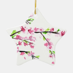 Adorno De Cerámica Flores de cerezo