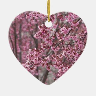Adorno De Cerámica Flores de cerezo Sakura rosadas flotando