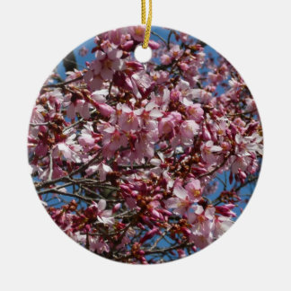 Adorno De Cerámica Flores de cerezo y flor de Blue Sky Spring