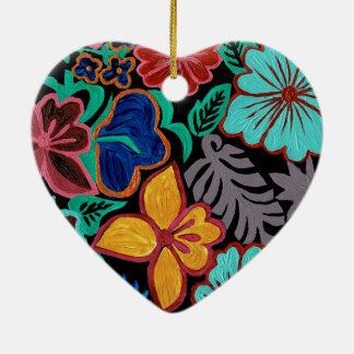 Adorno De Cerámica Flores de Guatemala