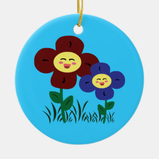Adorno De Cerámica Flores de Kawaii