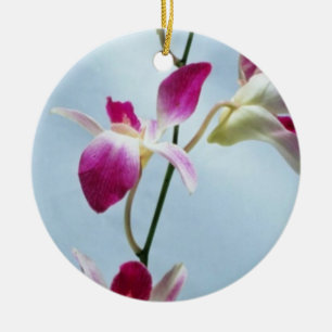 Adorno De Cerámica Flores de la orquídea de Singapur