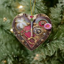 Flores de Labial Corazón Serie Steampunk