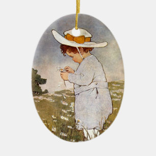 Adorno De Cerámica Flores de las mareas antiguas para picar niños
