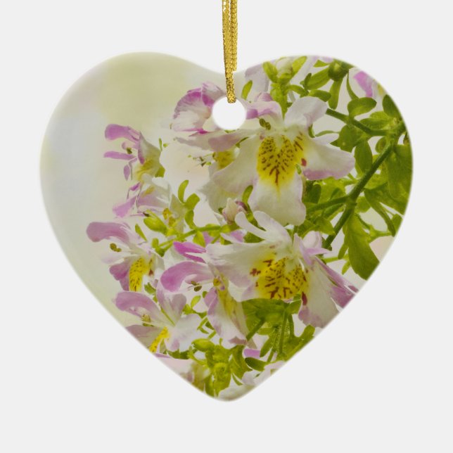 Adorno De Cerámica Flores de mariposa (Frente)
