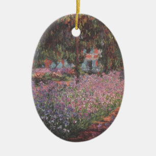 Adorno De Cerámica flores de Monet artista jardín Giverny viñas arte