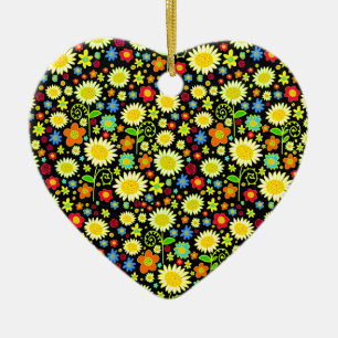 Adorno De Cerámica Flores de primavera