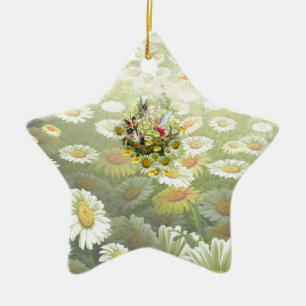 Adorno De Cerámica Flores de primavera