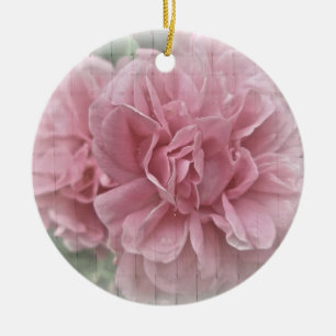 Adorno De Cerámica Flores de Rosa de escalada rosa