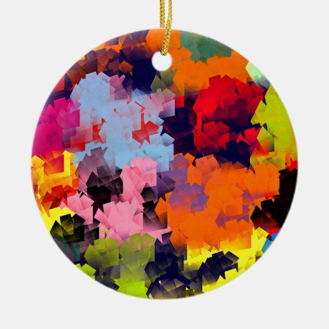 ADORNO DE CERÁMICA FLORES DE VERANO (Frente)